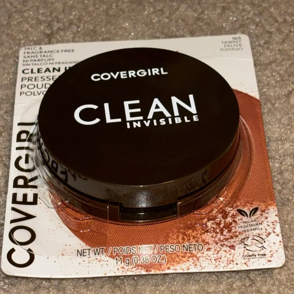 CoverGirl Clean Invisible Pressed Powder - 165 Tawny - 0.38 Oz. New